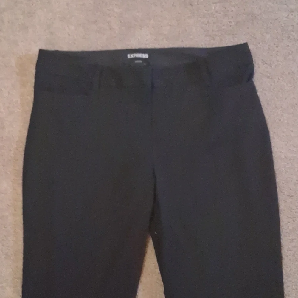 Express Black Columnist Pants Size 8R - Picture 2 of 6